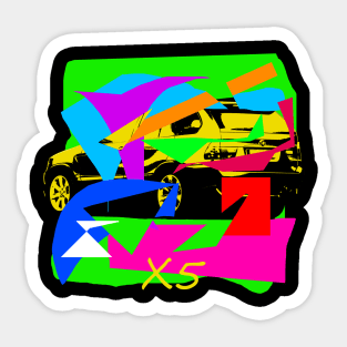 x5 abstract design e53 lovers abstract modern design Sticker